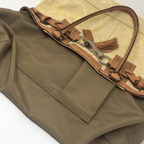 COACH Hampton Signature Carryall Satchel F13068 - Picture 5 of 16